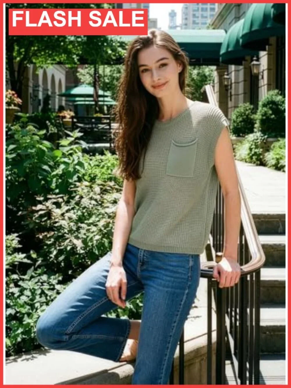 Short Sleeve Tunic Sweater Business Casual Knit Top Loose Fit Pullover